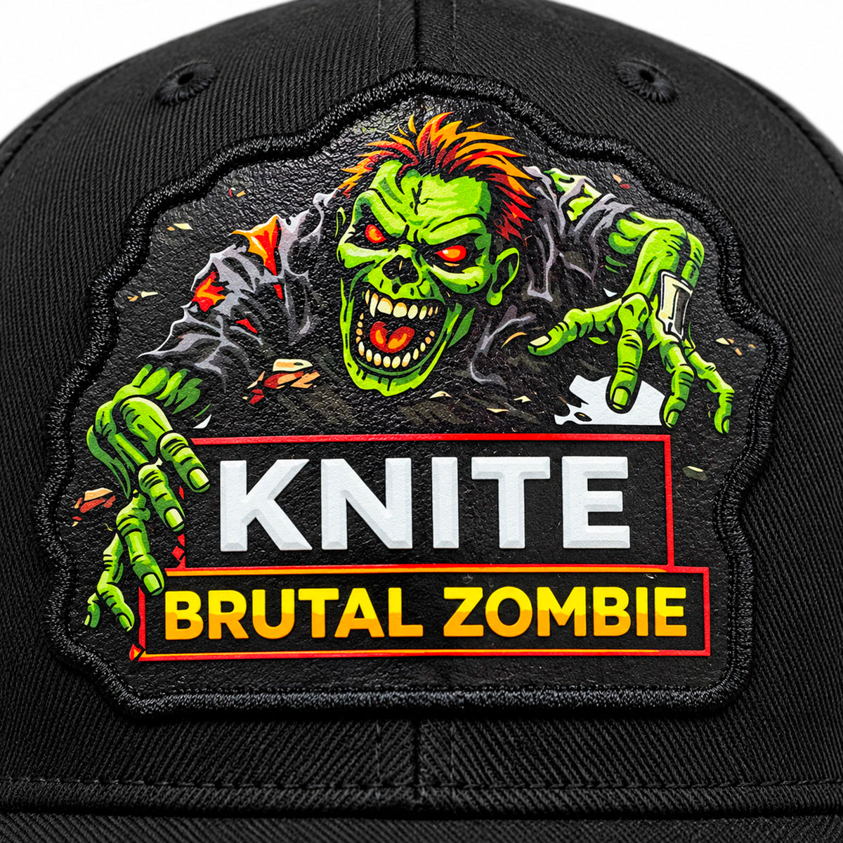 Gorra Knite SkateNegra Hombre Brutal Zombie Impreso