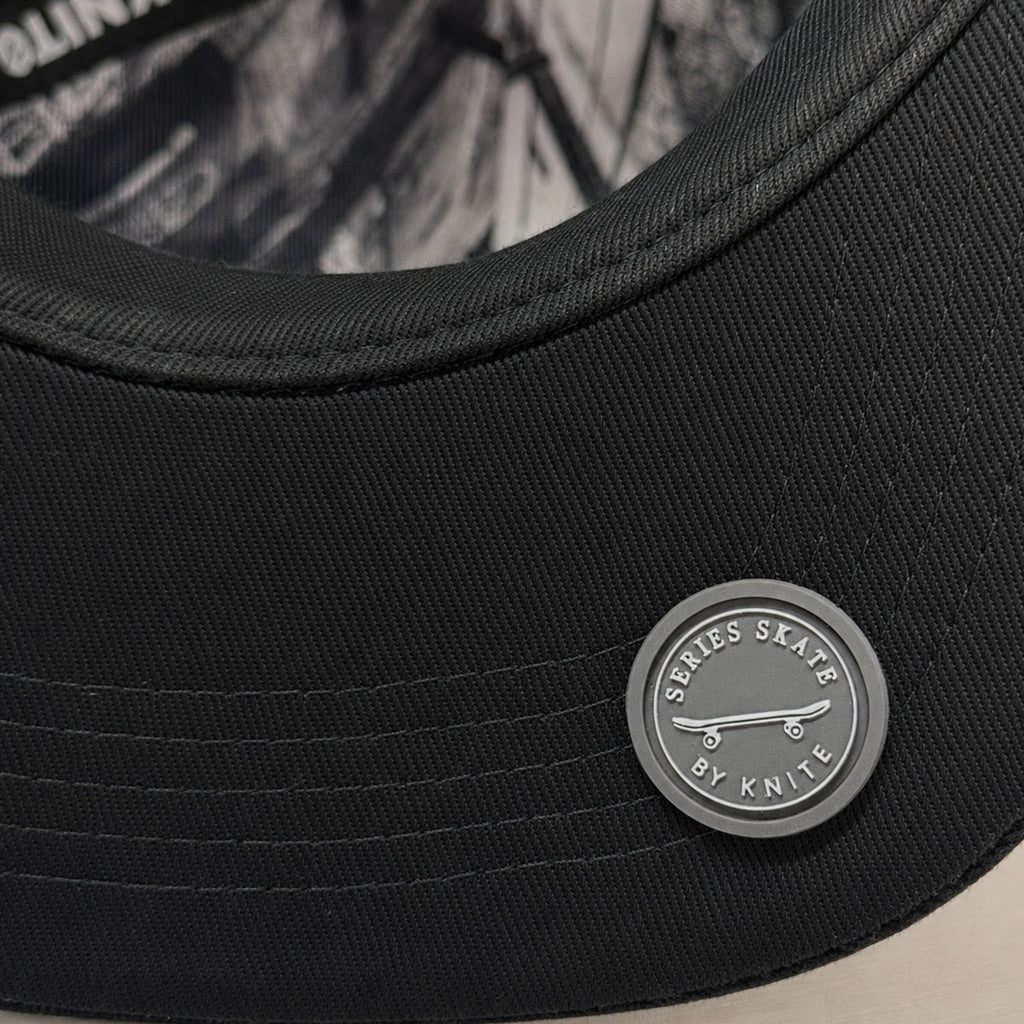 Gorra Bordada Negra Para Hombre Snapback Skate Knite Devil