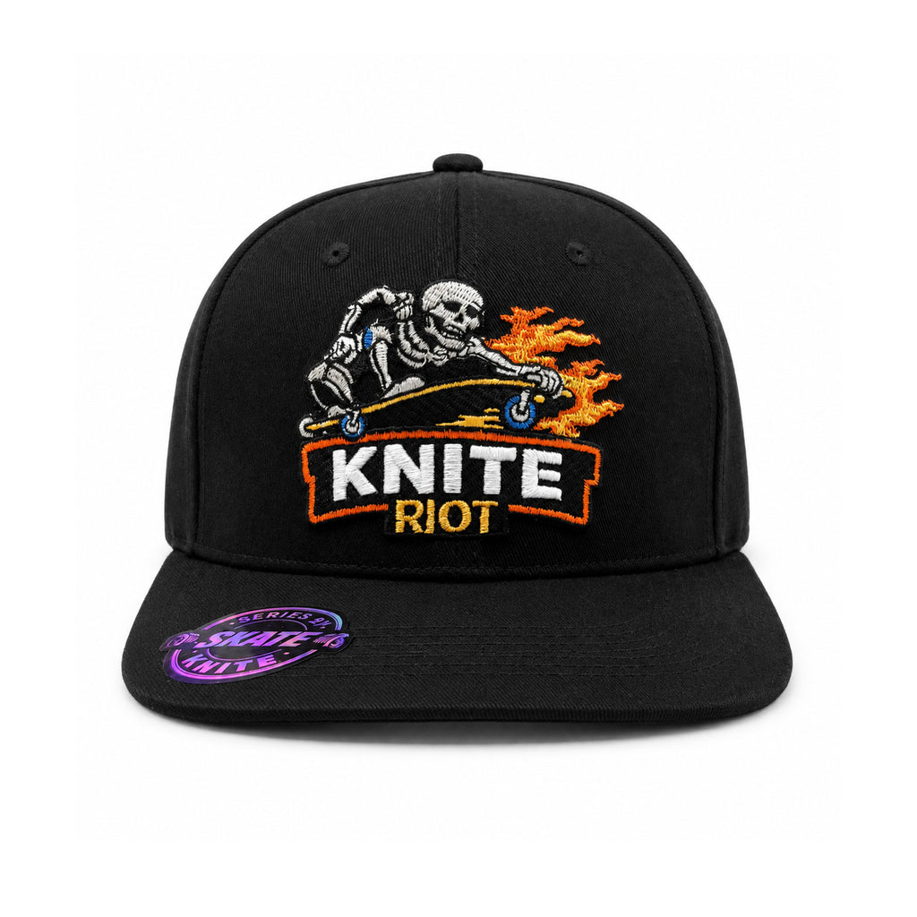 Gorra Bordada Negra Para Hombre KNITE Dead Ride Skate