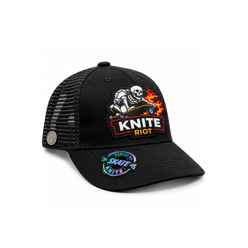 Gorra Knite Skate Snapback Negra Hombre Dead Ride Impreso