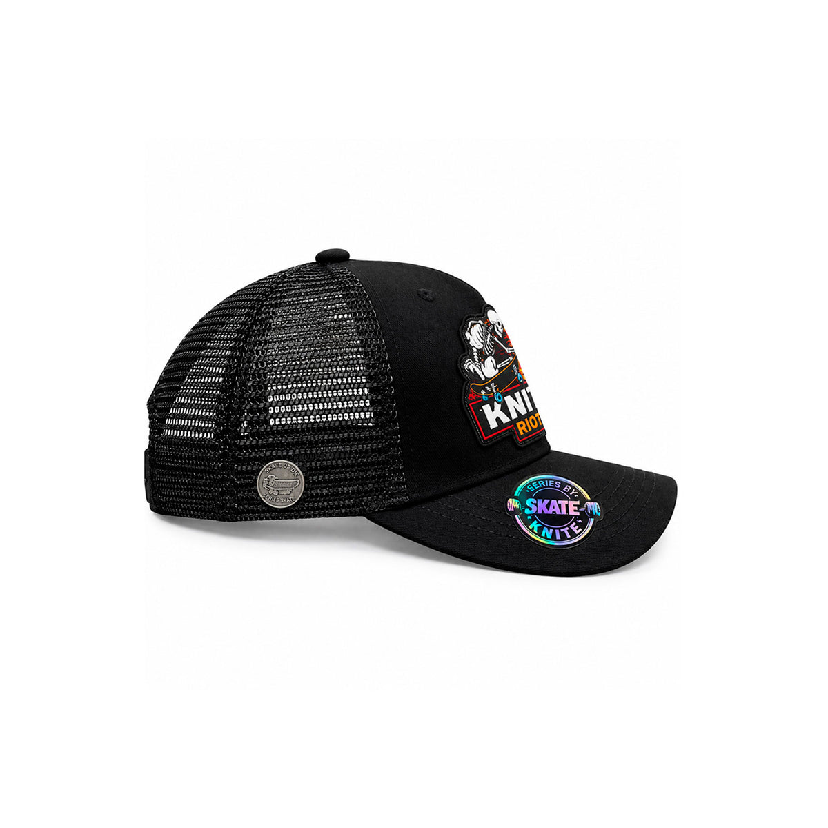 Gorra Knite Skate Snapback Negra Hombre Dead Ride Impreso
