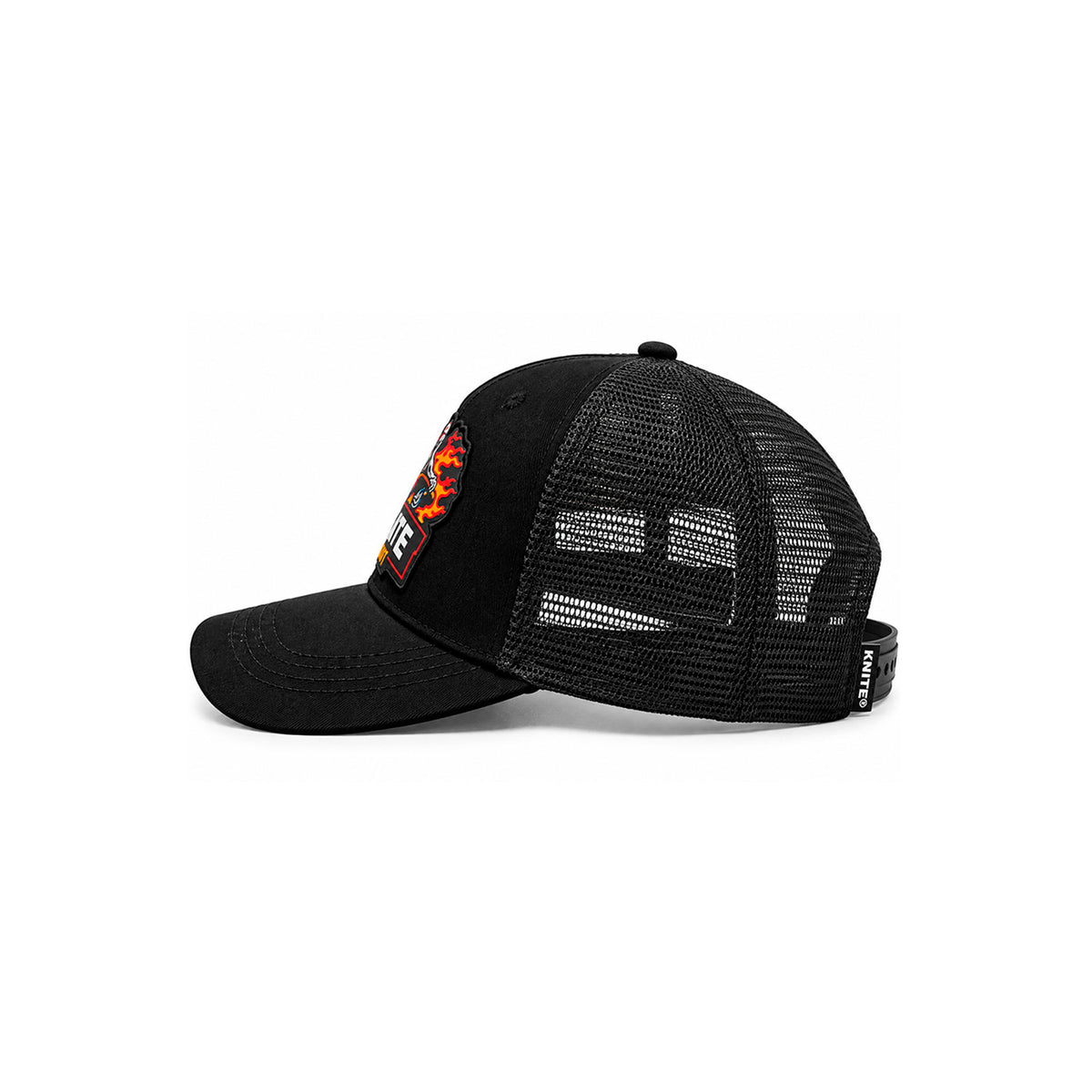 Gorra Knite Skate Snapback Negra Hombre Dead Ride Impreso