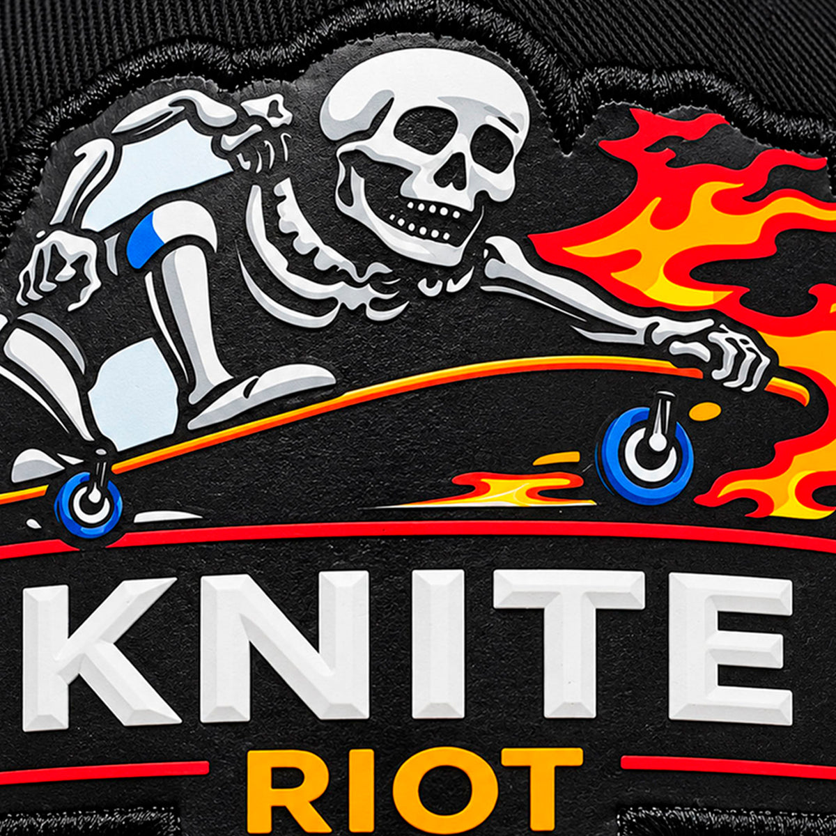 Gorra Knite Skate Snapback Negra Hombre Dead Ride Impreso