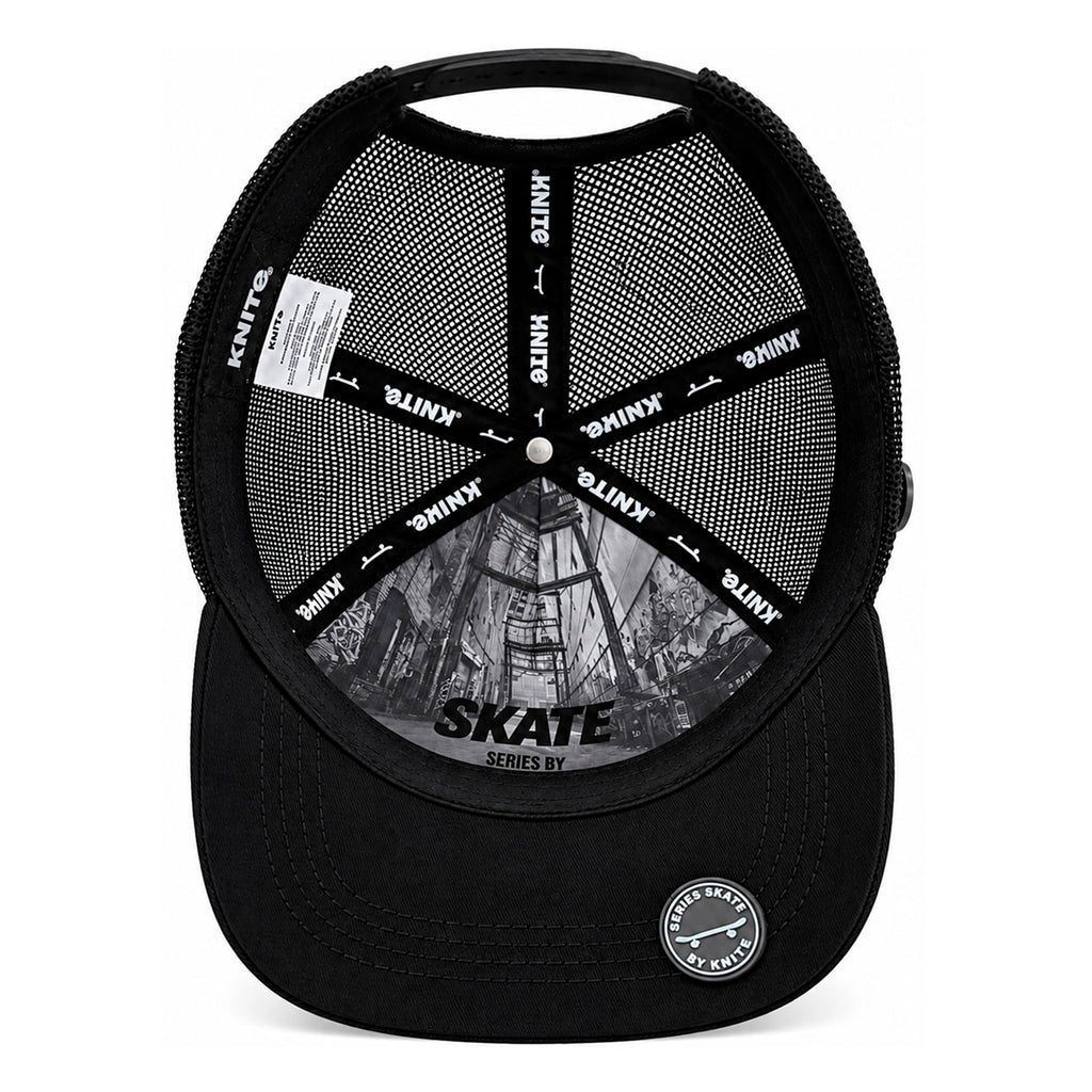 Gorra Knite Skate Snapback Negra Hombre Dead Ride Impreso