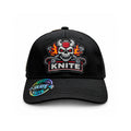Gorra Knite skate Hombre Negra Snapback Skull Impreso