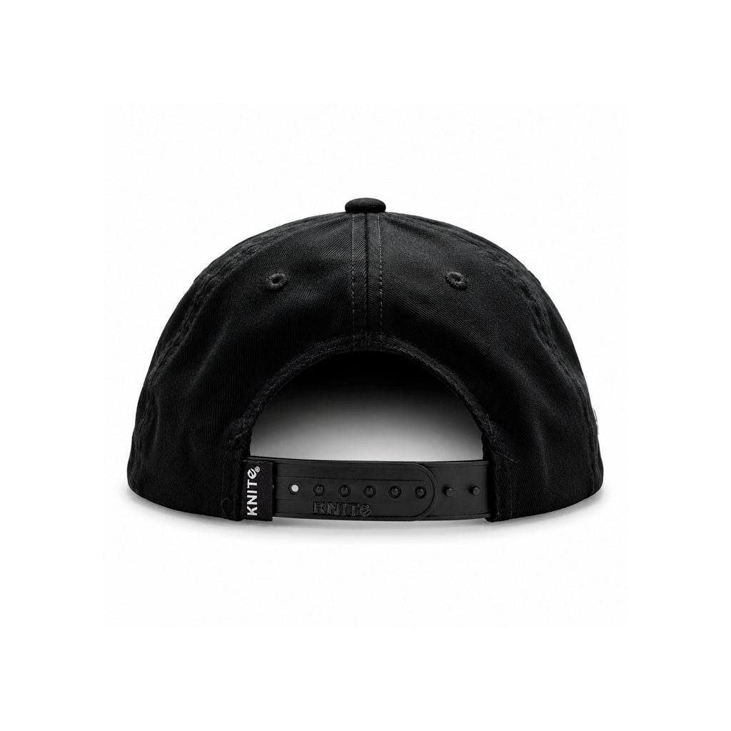 Gorra Knite skate Hombre Negra Snapback Skull Impreso