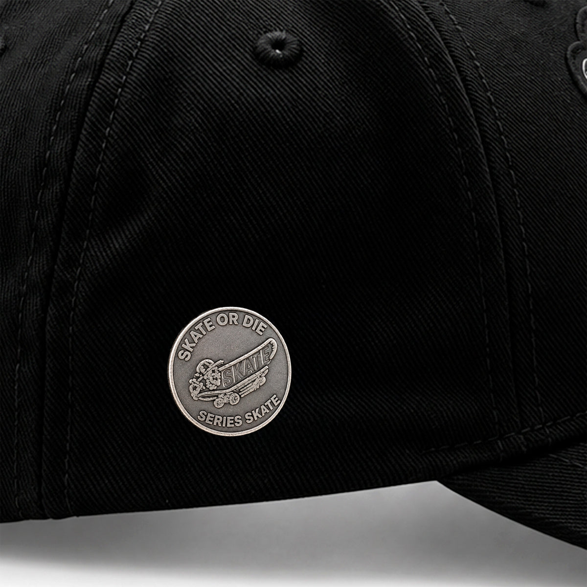 Gorra Knite skate Hombre Negra Snapback Skull Impreso