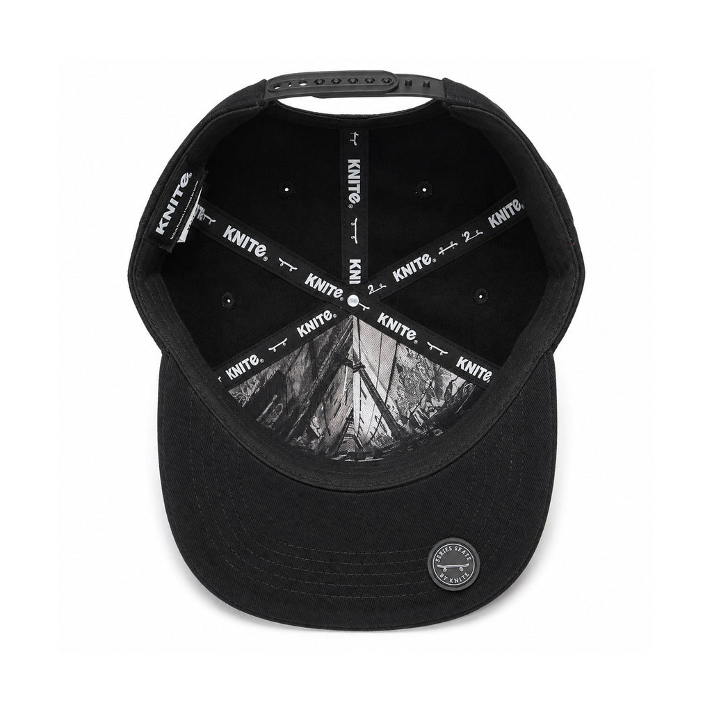 Gorra Bordada Negra Para Hombre KNITE Nightmare Rider