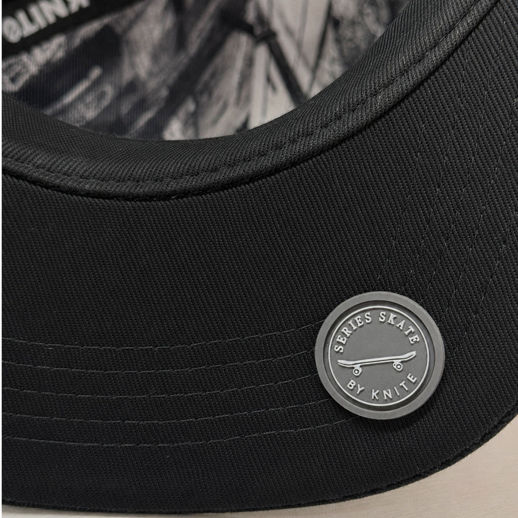 Gorra Bordada Negra Para Hombre KNITE Nightmare Rider