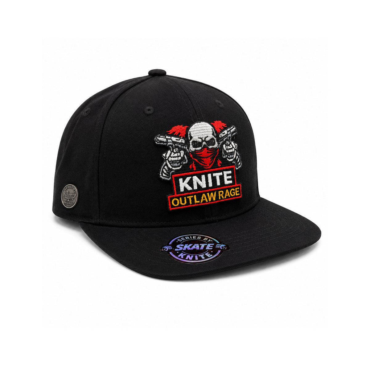Gorra Bordada Negra Para Hombre KNITE Outlaw Rage Skate