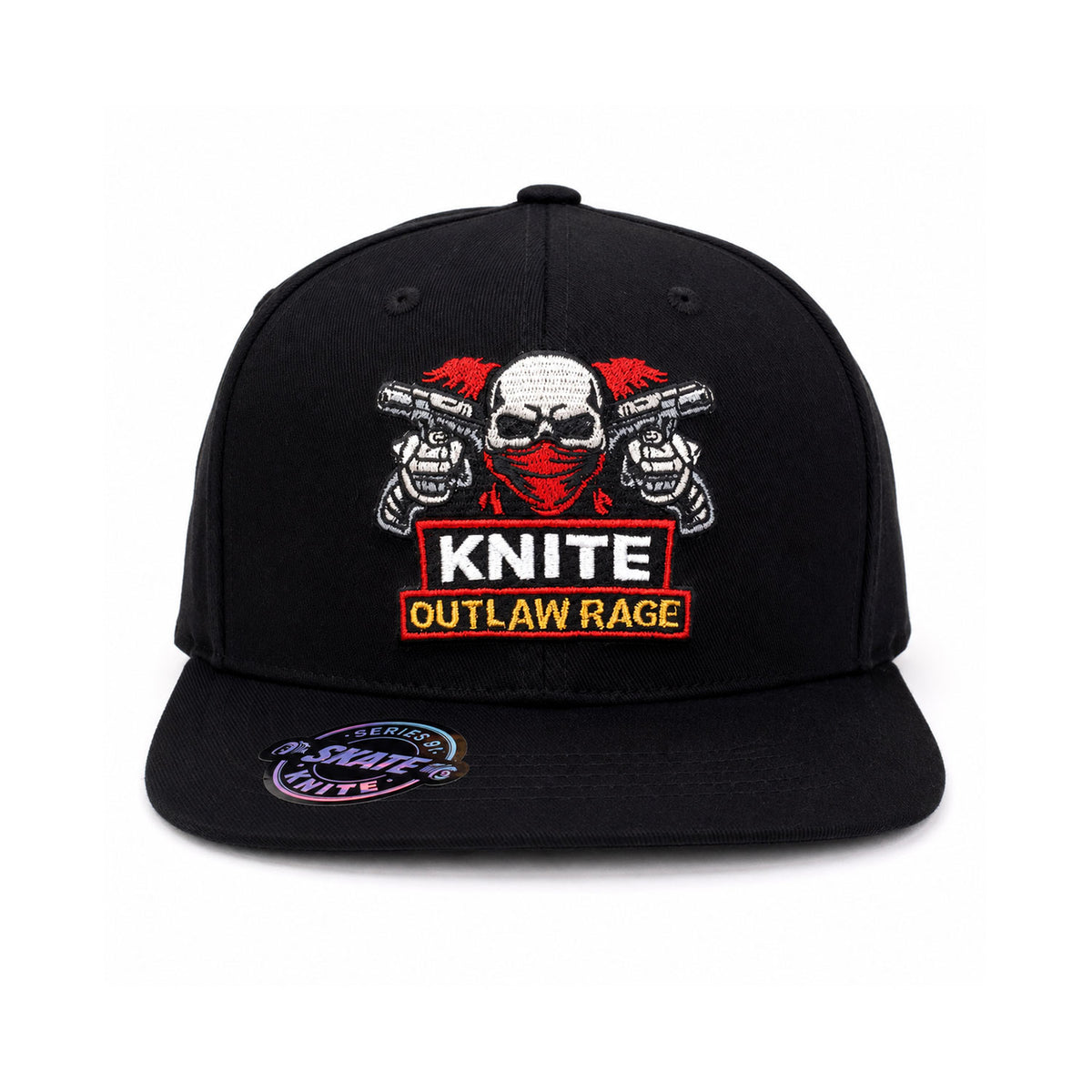 Gorra Bordada Negra Para Hombre KNITE Outlaw Rage Skate
