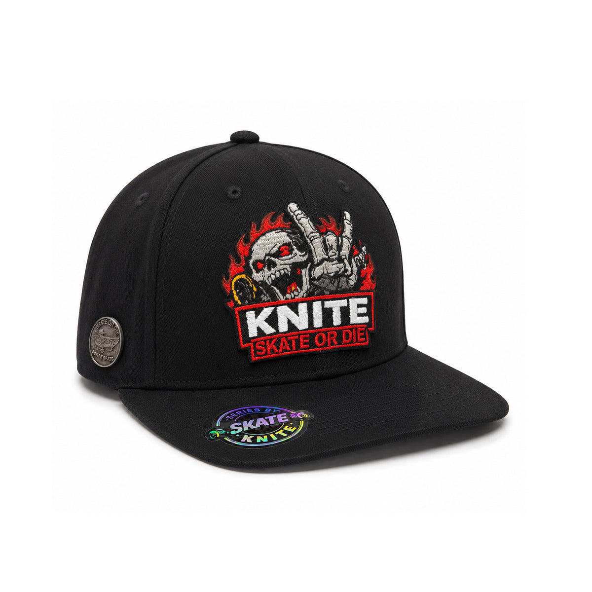Gorra Bordada Negra Para Hombre KNITE Skate or Die Skate