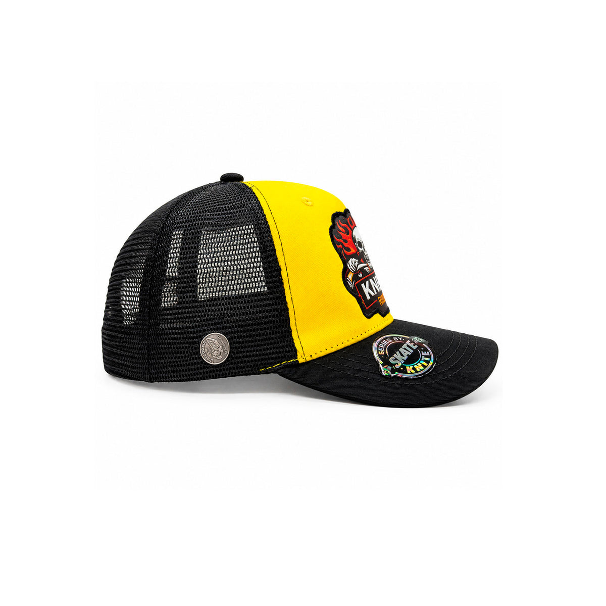 Gorra Knite Skate Snapback Hombre Skull Riot Parche Impreso