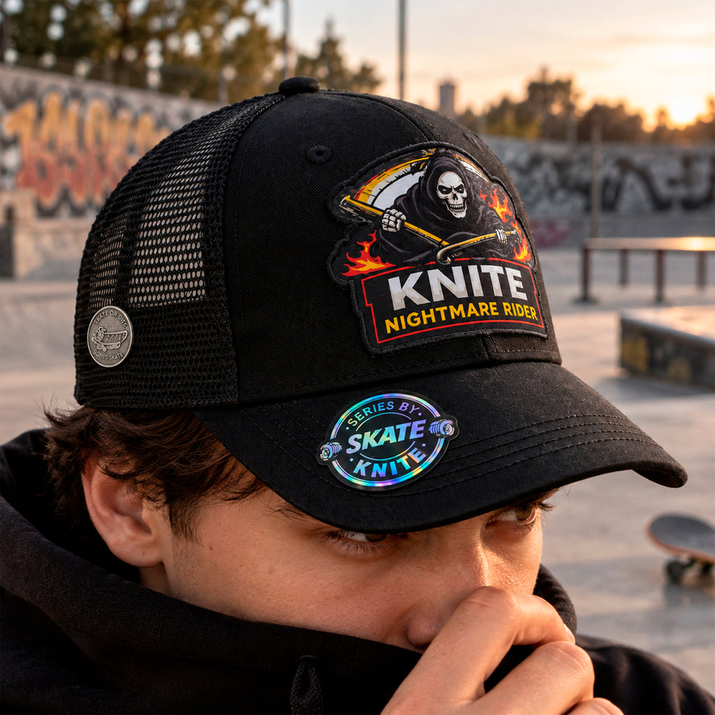 Gorra Knite Skate Trucker Hombre Nightmare Rider Impreso