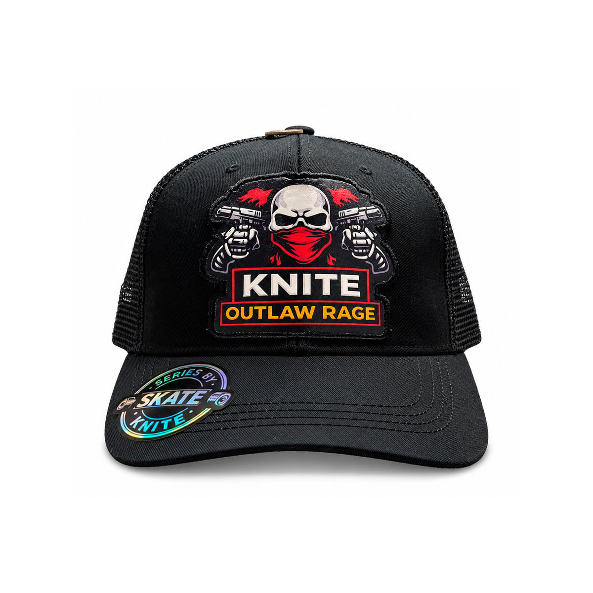Gorra knite skate para Hombre Outlaw Rage Negra Impreso