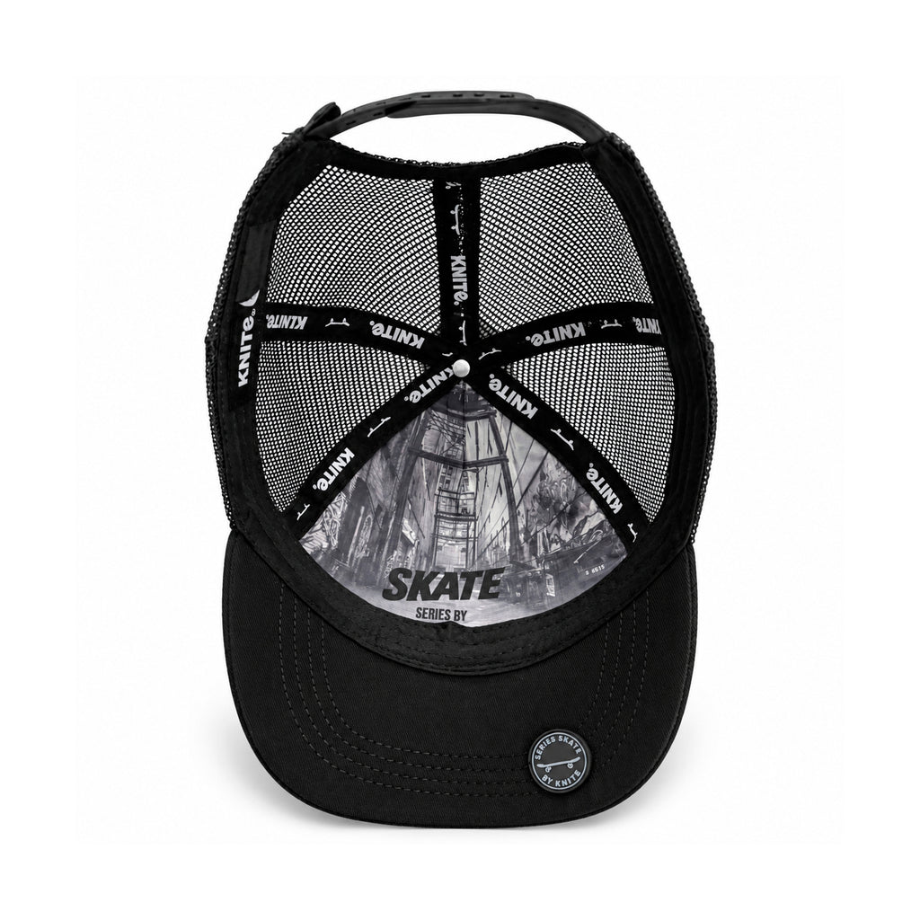 Gorra knite skate para Hombre Outlaw Rage Negra Impreso