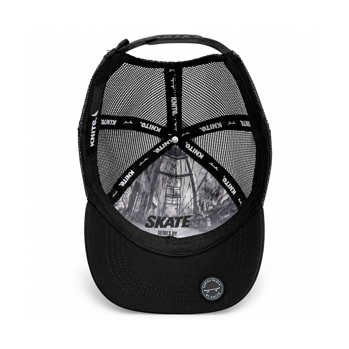 Gorra knite skate para Hombre Outlaw Rage Negra Impreso