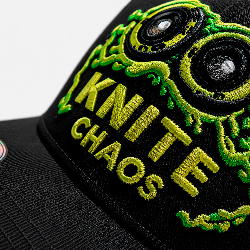 Gorra Bordada Negra Para Hombre Knite Chaos Snapback Urbana