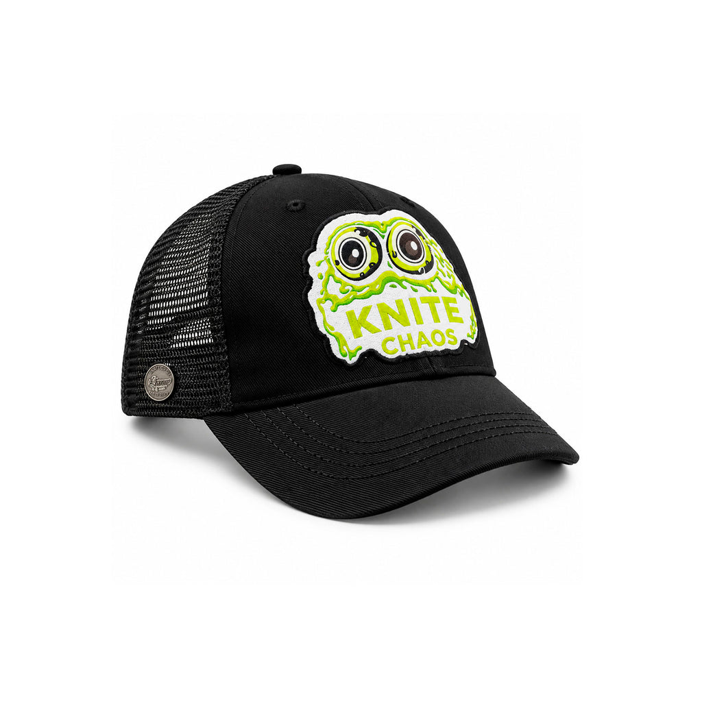 Gorra Knite Skate Negra Para Hombre Chaos Snapback Impreso