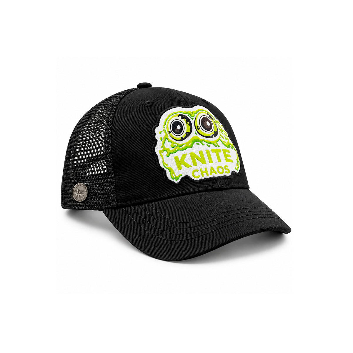 Gorra Knite Skate Negra Para Hombre Chaos Snapback Impreso