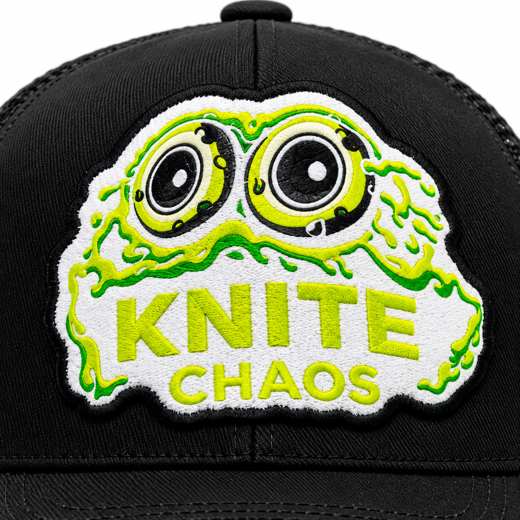 Gorra Knite Skate Negra Para Hombre Chaos Snapback Impreso