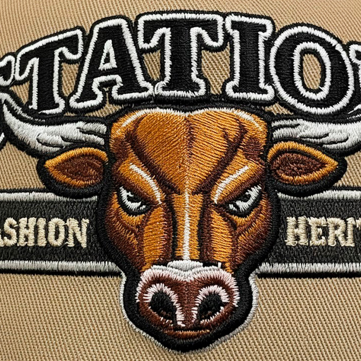 Gorra camionera Station Bull Knite malla visera curva-Unitalla