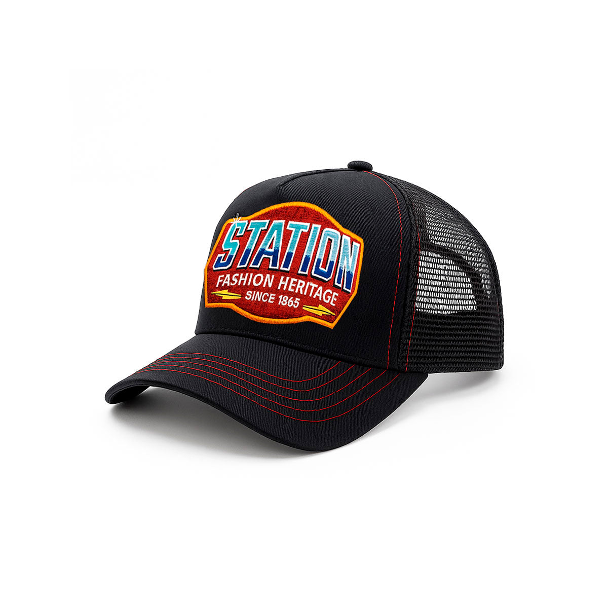 Gorra trucker malla Station Fashion Knite para hombre-Unitalla