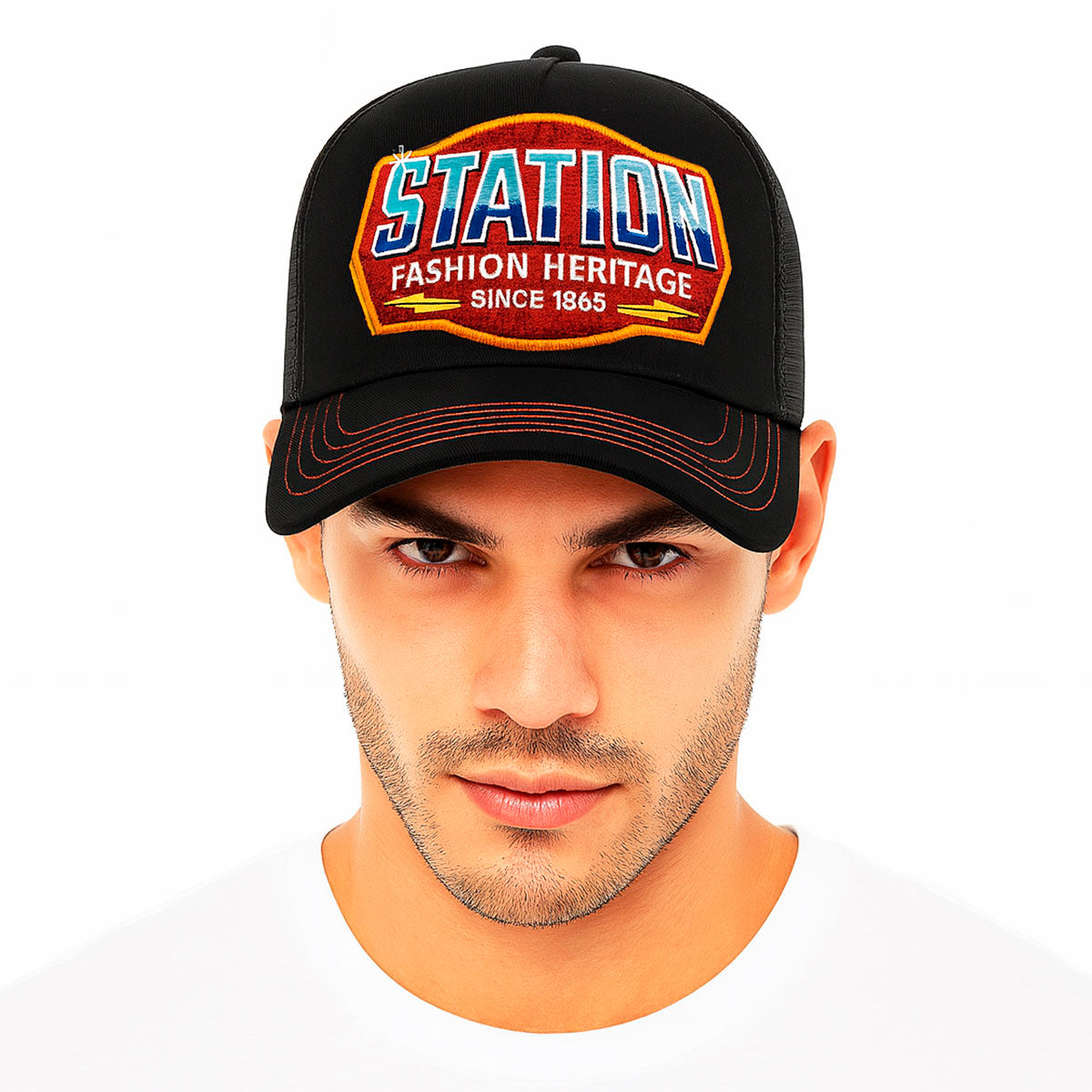 Gorra trucker malla Station Fashion Knite para hombre-Unitalla