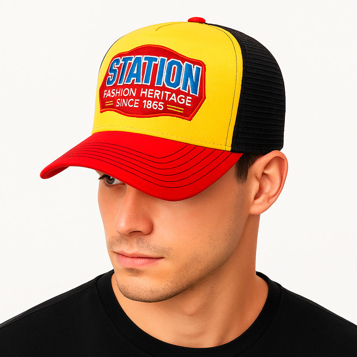 Gorra trucker malla Station Fashion Knite para hombre-Unitalla