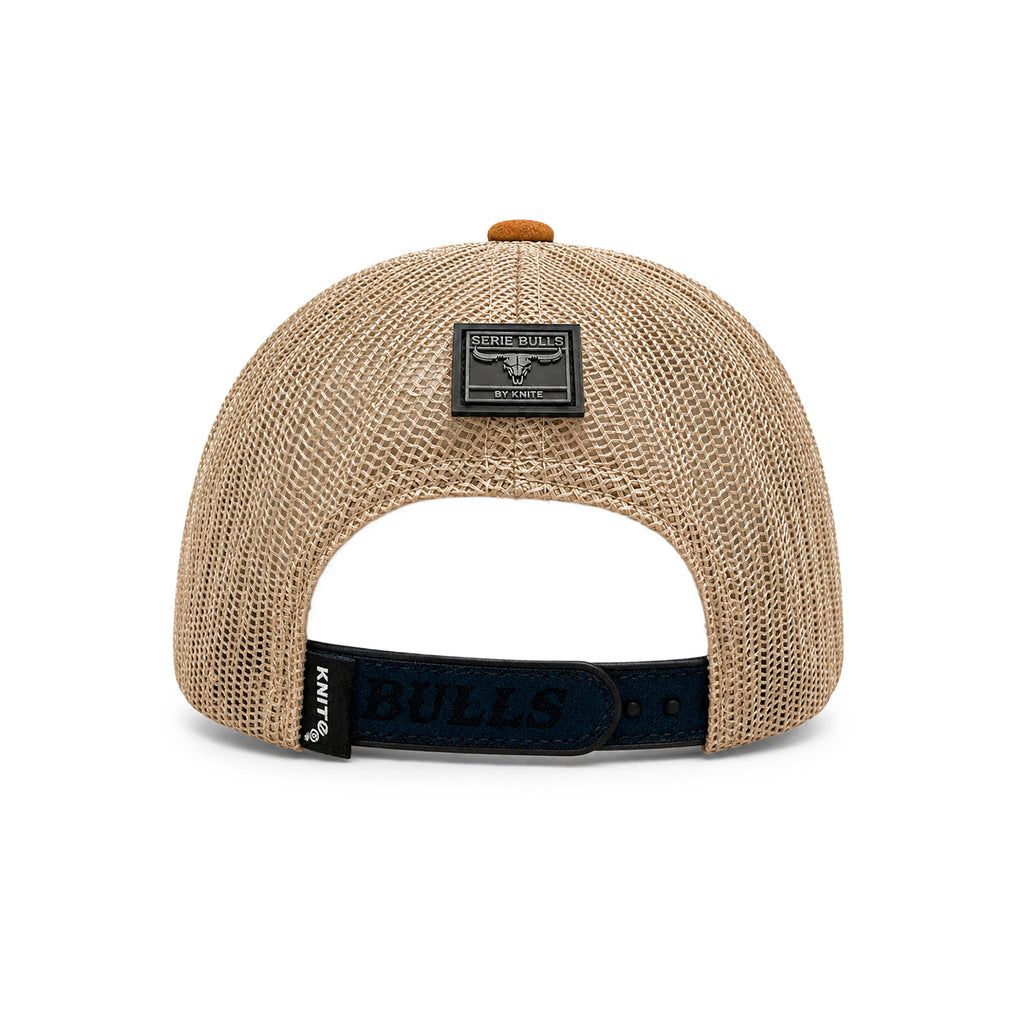 Gorra Knite Hombre Bulls Trucker Vaquero Skull gamuza