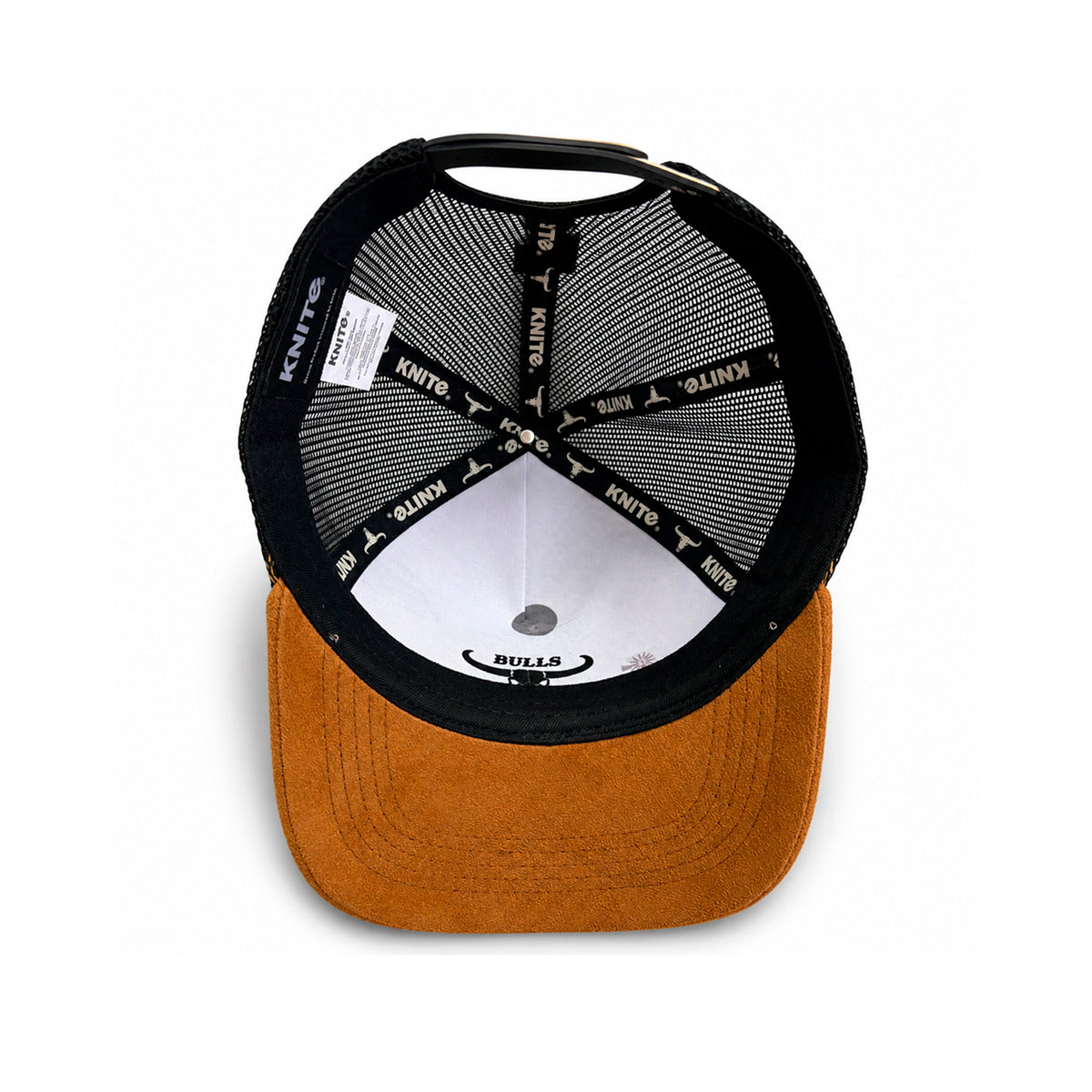 Gorra Knite Hombre Bulls Trucker American Ranch gamuza