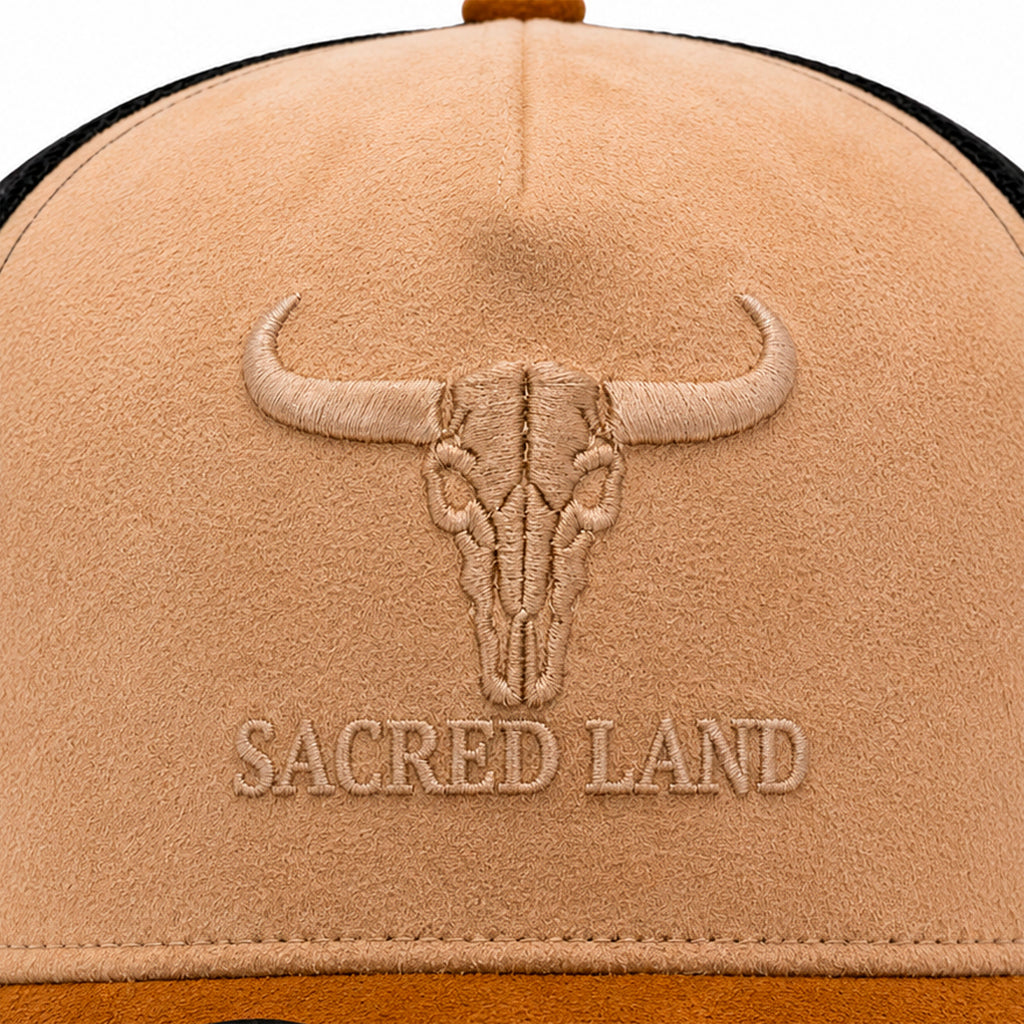 Gorra Knite Hombre Bulls Trucker American Ranch gamuza