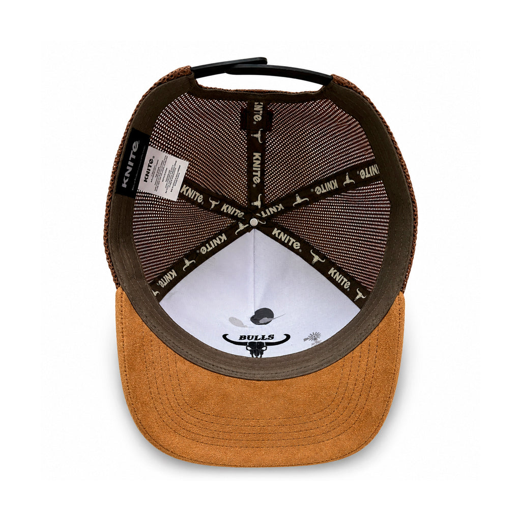 Gorra Knite Hombre Bulls Trucker Wild and West gamuza