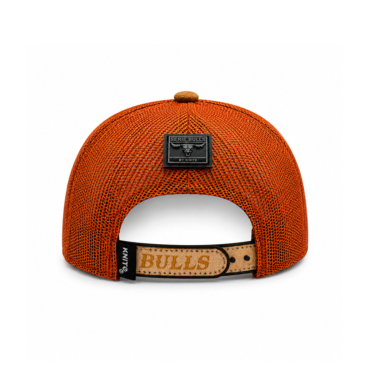 Gorra Knite Trucker Bulls Steel Ranch Cráneo beige gamuza