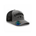 Gorra Trucker Knite Bulls Steel Ranch Cráneo Gris gamuza
