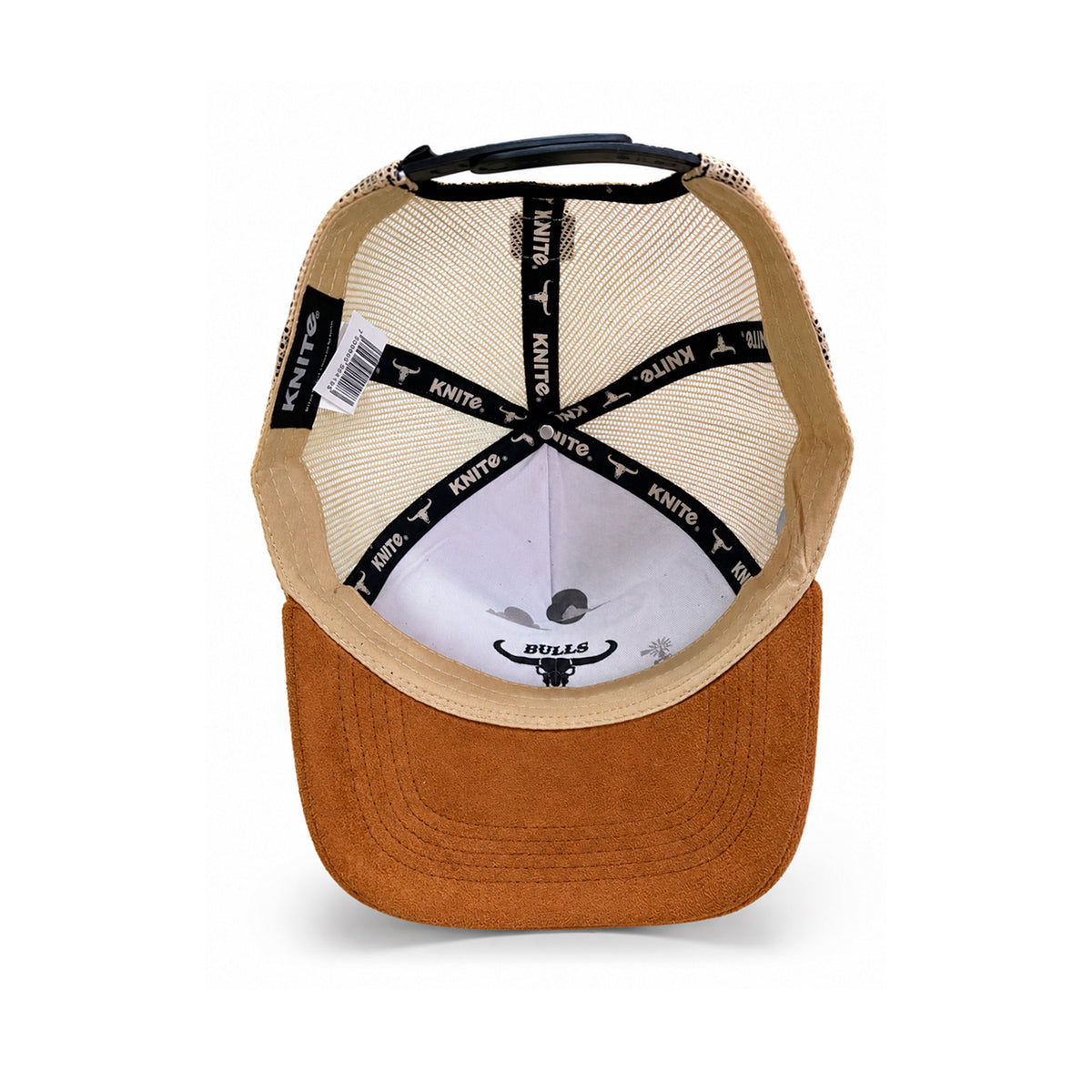 Gorra Knite Hombre Bulls Trucker Western Spirit gamuza
