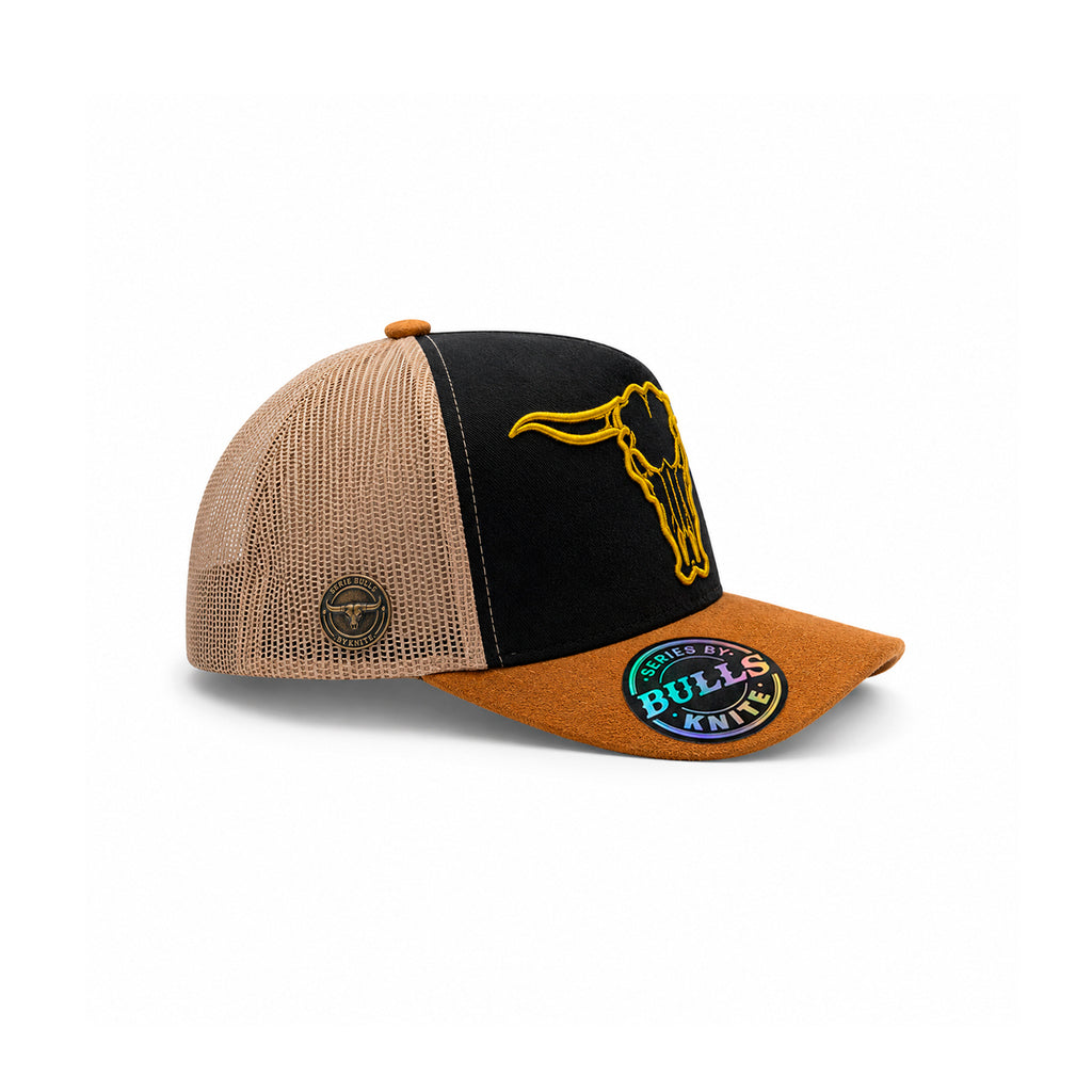 Gorra Knite hombre Bulls Trucker Vaquero Land gamuza