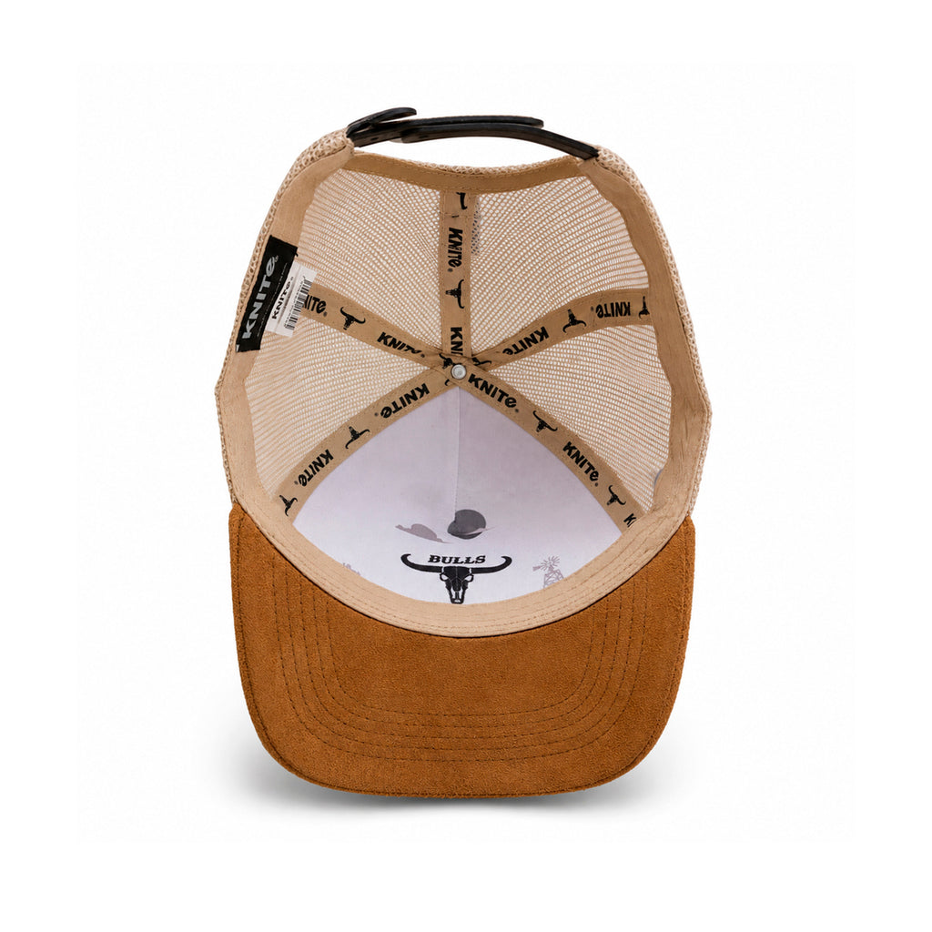 Gorra Knite hombre Bulls Trucker Vaquero Land gamuza