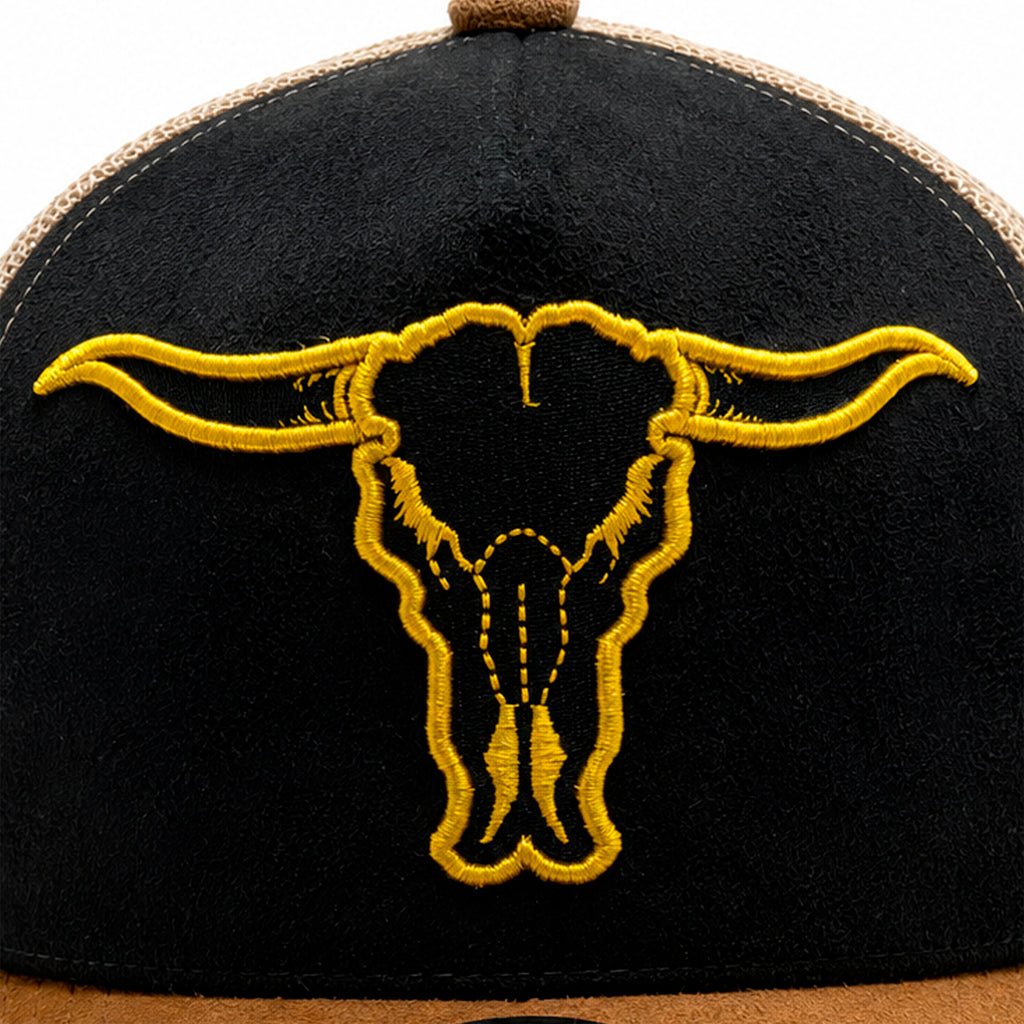 Gorra Knite hombre Bulls Trucker Vaquero Land gamuza