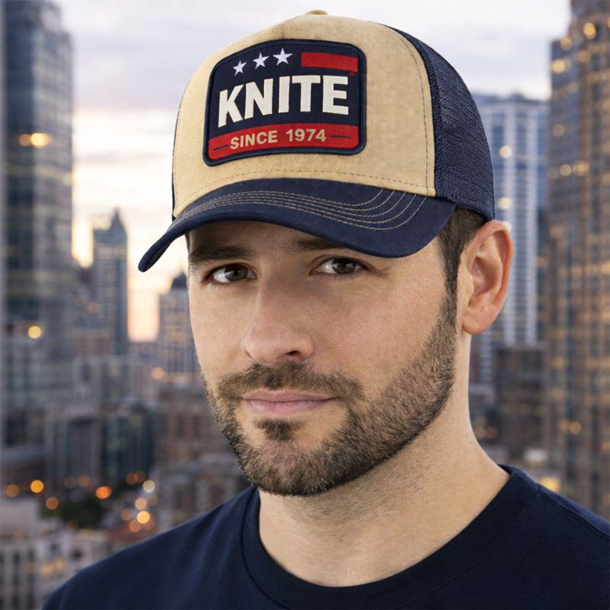 Gorra Knite Tools Three Stars Dos Lux Trucker Ajustable