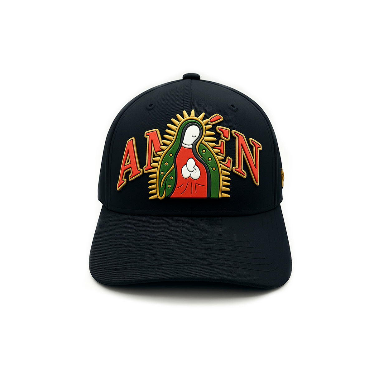 Gorra Virgen Amen estilo urbano ajustable Knite negra-Unitalla