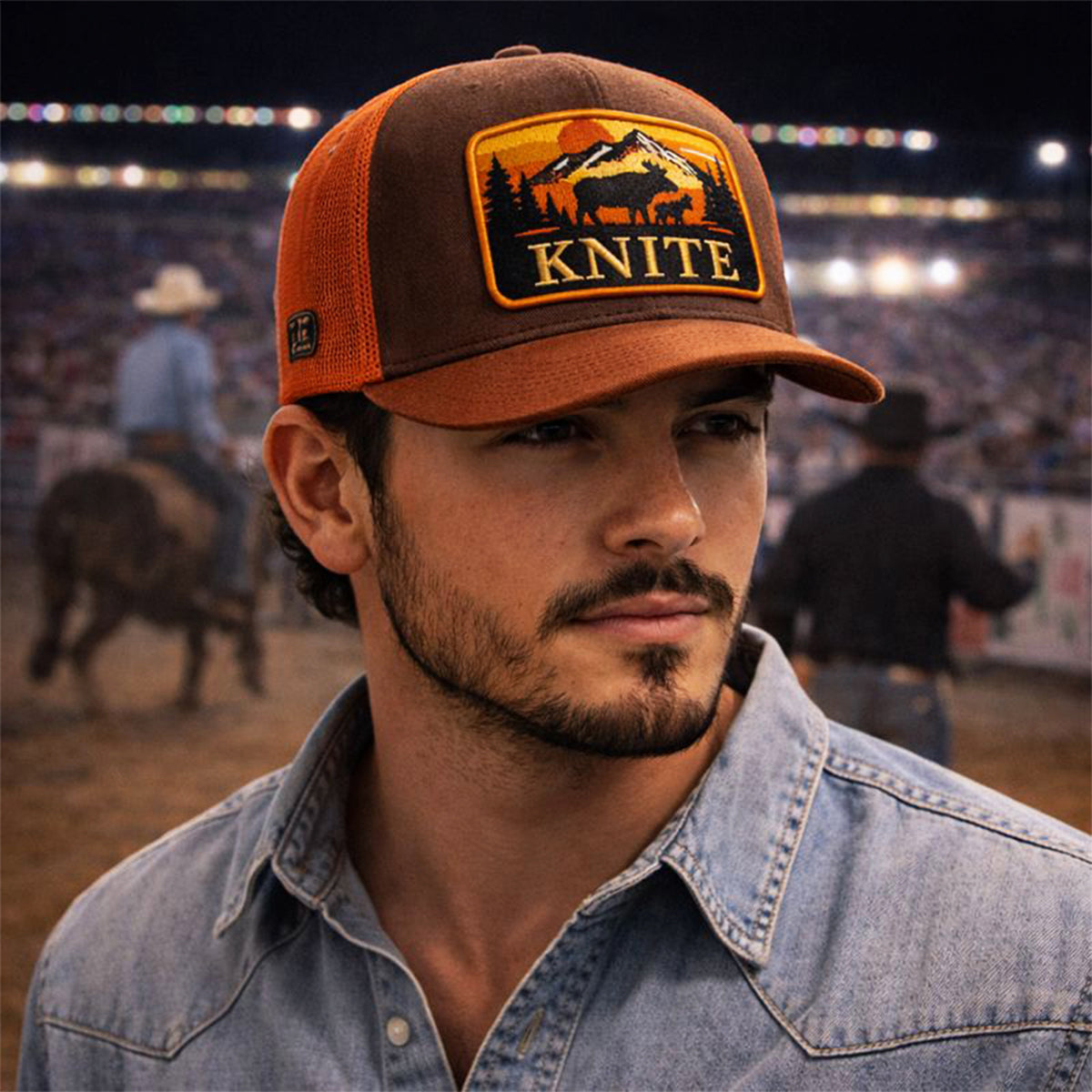 Gorra Trucker western Knite Alce Malla ajustable snapback-Unitalla