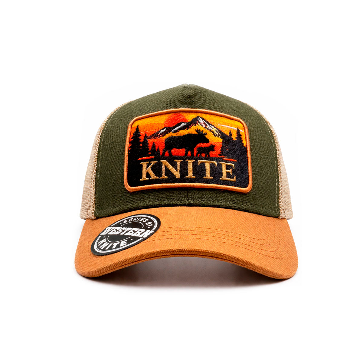 Knite Western Lux Gorra Trucker Alce Malla Transpirable Parche ajustable