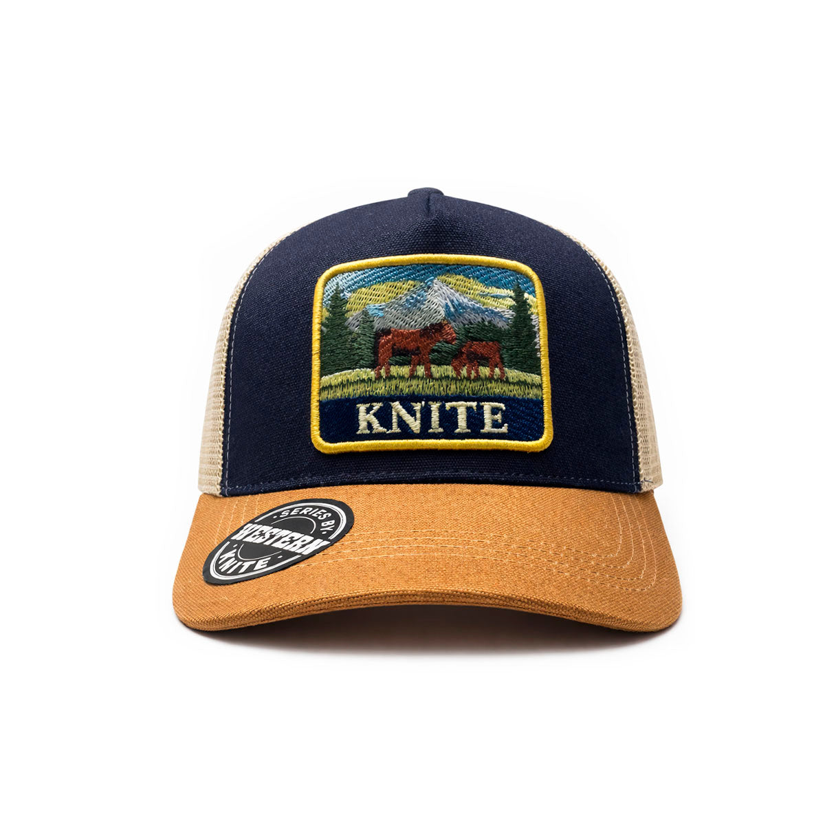 Knite Western Lux Gorra Trucker Horse Malla Transpirable Parche ajustable