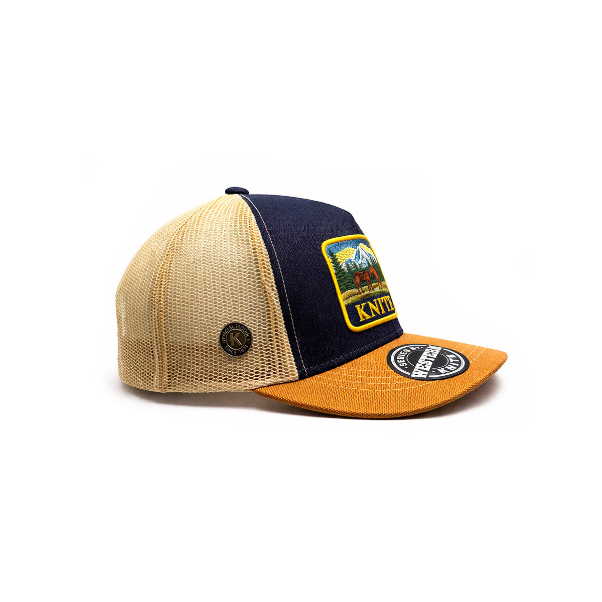 Knite Western Lux Gorra Trucker Horse Malla Transpirable Parche ajustable