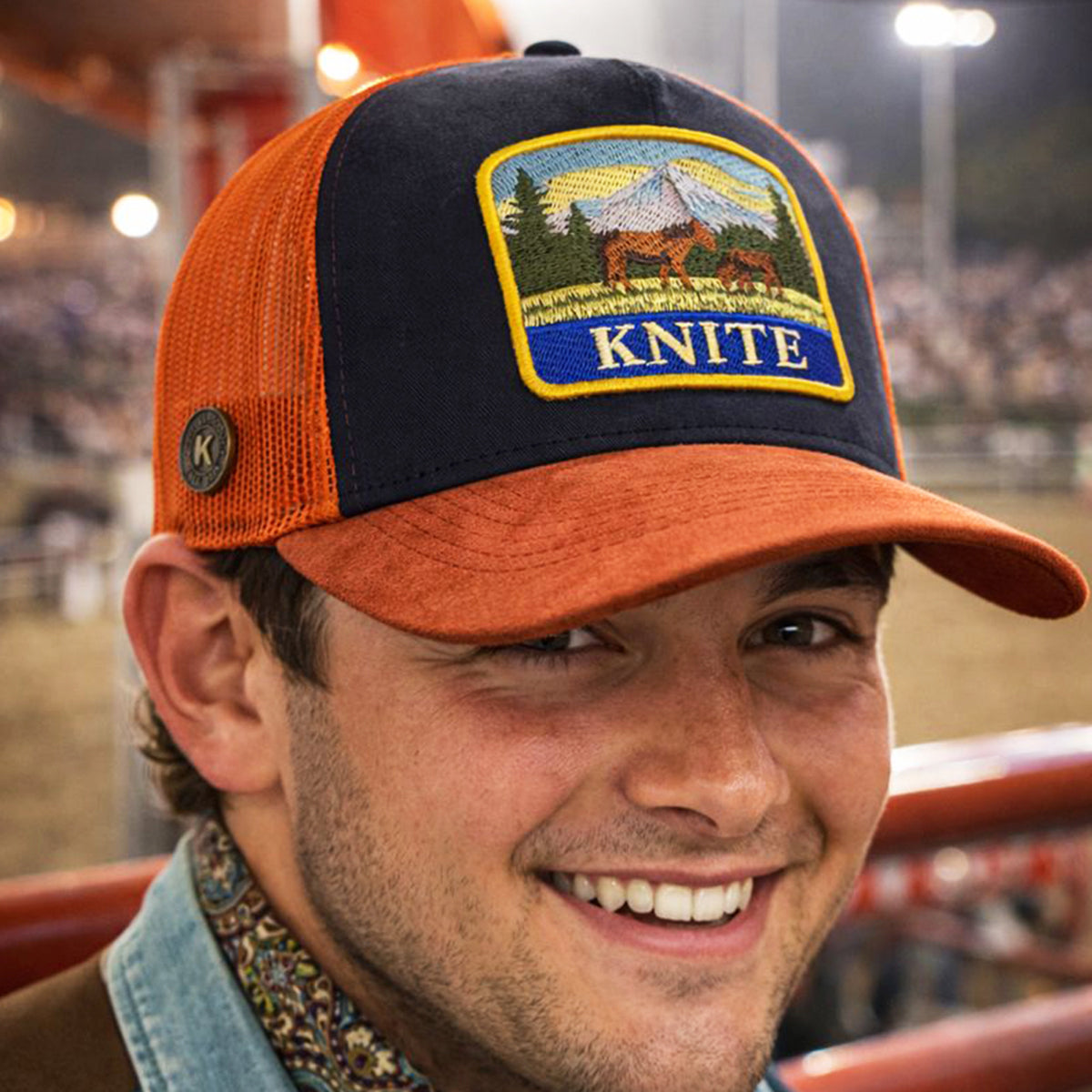 Gorra Trucker western Knite Horse Malla ajustable snapback-Unitalla