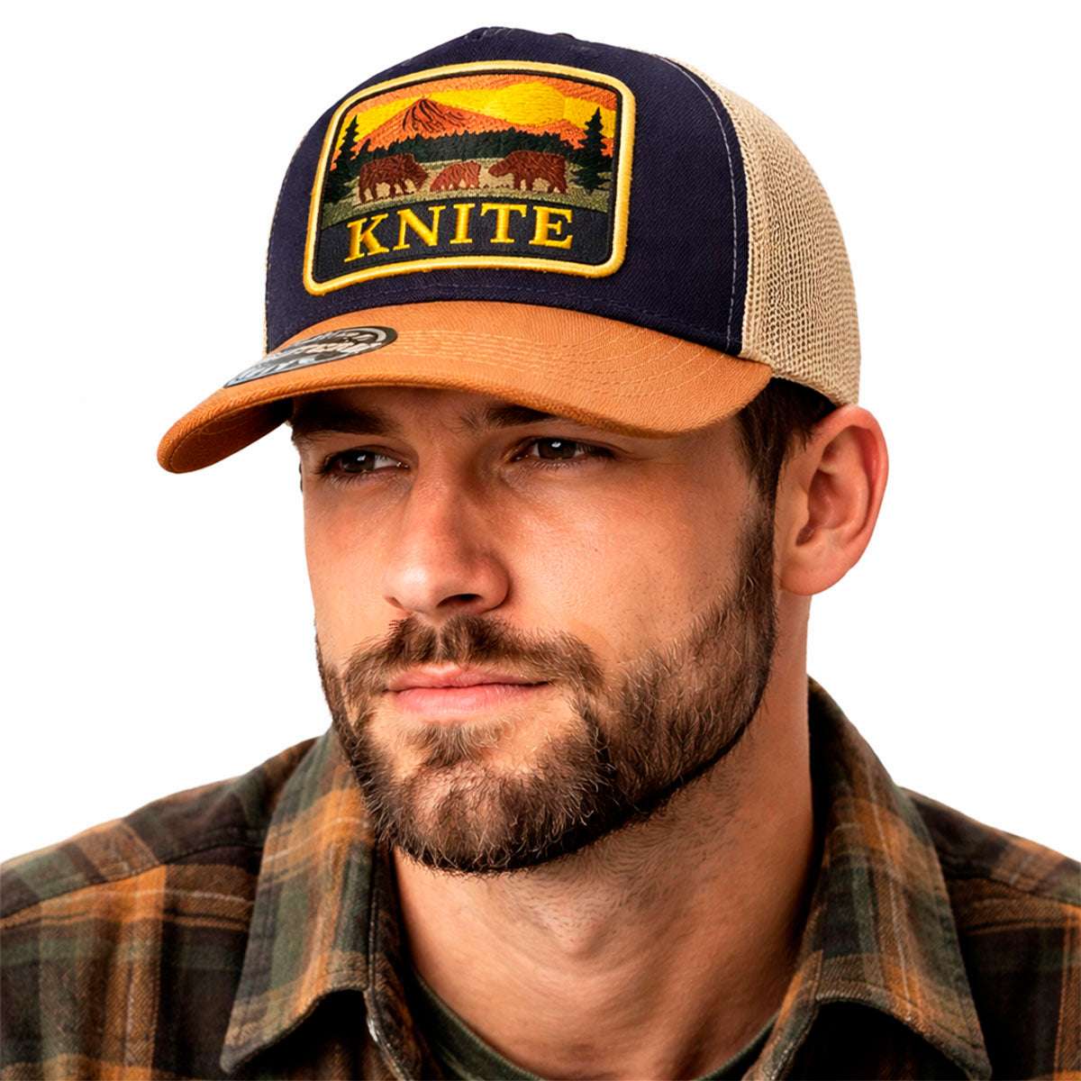 Knite Western Lux Gorra Trucker American Sun Transpirable Parche ajustable