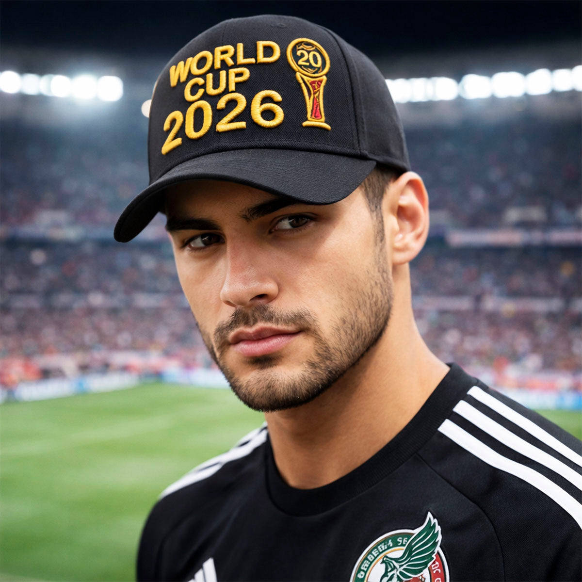 Gorra Fútbol Ajustable México Copa 2026 Sede Fan Bordada