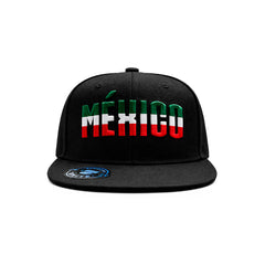 Gorra México Knite Tricolor Snapback Visera Plana World Cup
