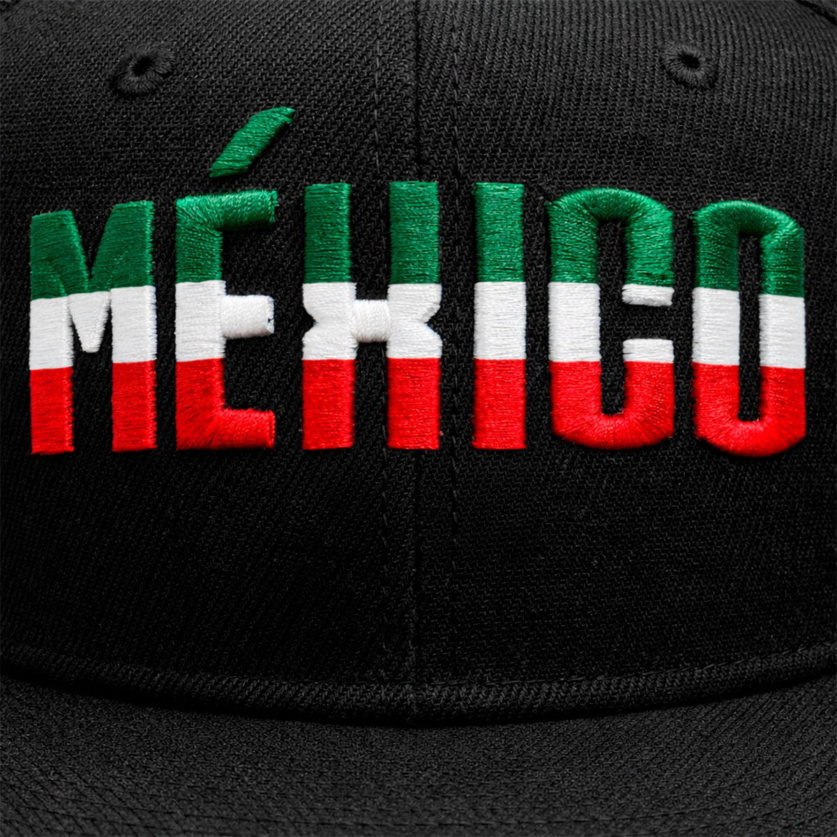 Gorra México Knite Tricolor Snapback Visera Plana World Cup